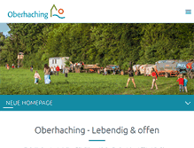 Tablet Screenshot of oberhaching.de